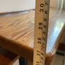 Antique RARE 1920s Kilrane National School PITCH PINE + CAST IRON Desk. Image 7