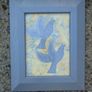 Fabric picture, Doves, Home decor, Picture, Gift Image 3
