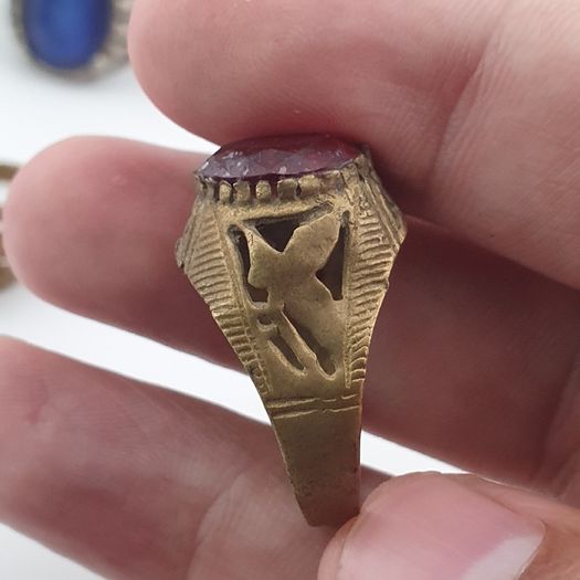 Old World Jewellery Collection 15 Mixed Brass Statement Rings