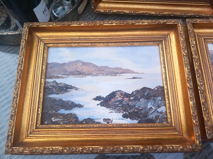 3 original paintings of Ireland by Deirdre O'Donnell, great condition. D18