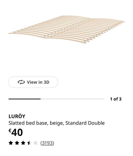 Solid pine double bed and mattress base