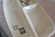 Vintage Mid Century Carlton ware Tapestry dividing plate