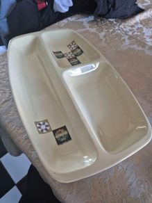 Vintage Mid Century Carlton ware Tapestry dividing plate