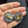 Vintage Black Sequin Earrings Image 2