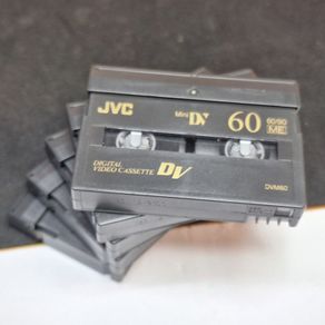 Lot of 6 Vintage JVC MiniDV Digital Video Cassettes (60 Min) - Model DVM60