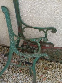 Iron bench sides and back