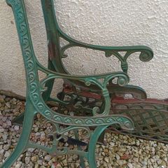 Iron bench sides and back