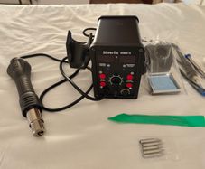 Soldering station Heat gun, Soldering iron Silverflow 8586D