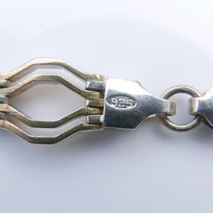 Vintage Sterling Silver 925 Art Deco Bracelet (L-7,5" - 13,24g)