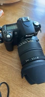 Nikon D80 with Sigma 18-200mm, Nikon 35mm, Tamron 10-24mm and filters and flashlight