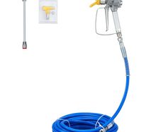 15m Airless Paint Spray Hose Set 248 Bar 517 Tip