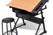 New Drawing Table with Stool