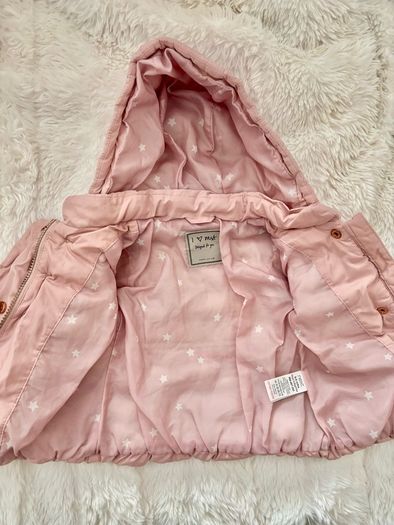 NEXT powder pink girls coat 6-9 mths