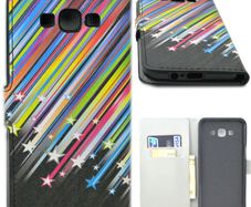 Leather Book Sleeve Skin Wallet Case Cover For Samsung Galaxy E7