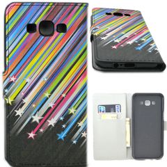 Leather Book Sleeve Skin Wallet Case Cover For Samsung Galaxy E7