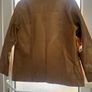 Mens Vintage 1970's style Aviatrix Tan Leather Reefer/Safari style Jacket Image 3