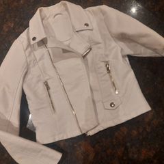 Girl's white jacket, age 9-10