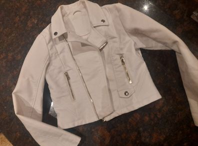 Girl's white jacket, age 9-10