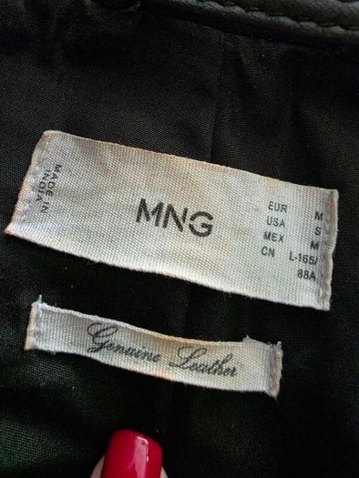 Mango leather jacket size M