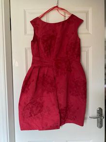 Coast Raspberry Red Jacquard fun dress
