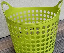 Laundry basket, top diameter 38cm, height 32cm (below handles)