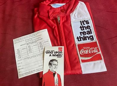 Coca-Cola 1970S Paul Newman Once Upon A Winner Nylon Racing Jacket NOS