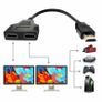 HDMI 4K@60Hz (Male) to 2xHDMI (Female) Splitter Extension Gold Plated Cable Adapter (Brand New/Warranty) Image 3