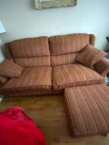 Couch andcstorage poof
