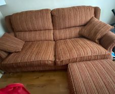 Couch andcstorage poof