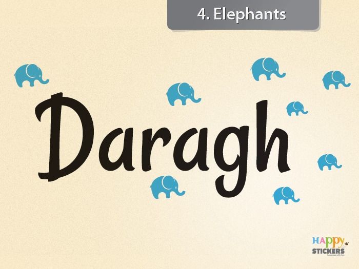 Personalized Name Wall Sticker For Boys / Vinyl Decal (Free Shipping)
