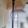 Lovely tall black metal table lamp Image 2
