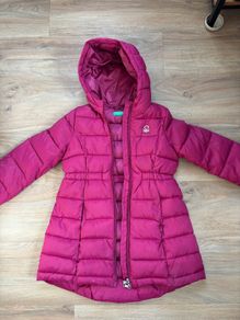 girls jacket coat Benetton 6-7 years