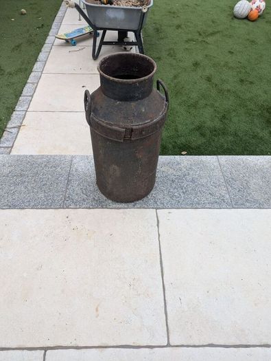 Original Vintage Milk Churn Rustic Garden Farmhouse Decor