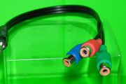 Teratech TV-out Cable 3.5mm Stereo Male Jack To 3 RCA YPbPr Female Component Cable(Multicolor, For DVD)