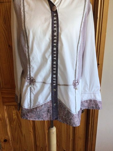 Just White Ladies Boho chic blouse Eu 46 Uk 20