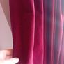 Long red velvet curtains with tie backs Image 6