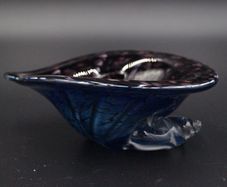 Vintage Mtarfa Glass Shell Bowl With Signature