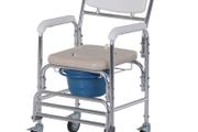 Personal Mobility Assist Commode Shower Transport Medical Rolling Chair Over The Toilet