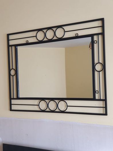 Solid Steel Wall Mirror
