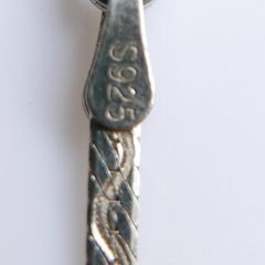 Vintage 925 Sterling Silver 16" Necklace Flat Chain 3.1 grams
