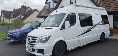 Mercedes motorhome at perfect build