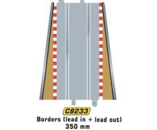 Scalextric C8233: New Lead In/Out Borders with Barriers (track)