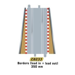 Scalextric C8233: New Lead In/Out Borders with Barriers (track)