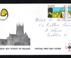 1977 Ireland Catholic Boys Scouts of Ireland Addressed Private First Day Cover (FDC)