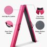 8FT Folding Balance Beam for Kids, 90.7 KG Stable Support Gymnastics Floor Beam with Non-Slip Mats, Gymnastics Training Equipment with Anti-Slip Bottom and Carrying Bag for Home Gym, Pink Image 5