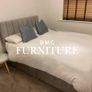 New 4'6" Cream Bed & Memoryfoam Otherpedic Mattress Image 2