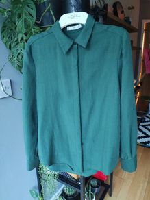 Mango green shirt.Size S