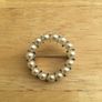 18ct White Gold Omega Pearl Brooch Image 2