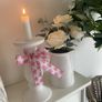 ShabbyChic Set of 2  Home Decor items ..Pillar candle could also be used on candle holder Image 5