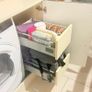 Freestanding High-Gloss Utility or Larder Press and Tumble Dryer Storage Image 5